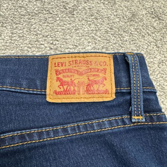 Levi's 311 Shaping Skinny Denim Jeans Women 32x30 Blue Dark Wash Mid Rise Casual - Picture 14 of 16